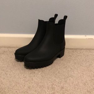 Jeffery Campbell rubber Chelsea Boots